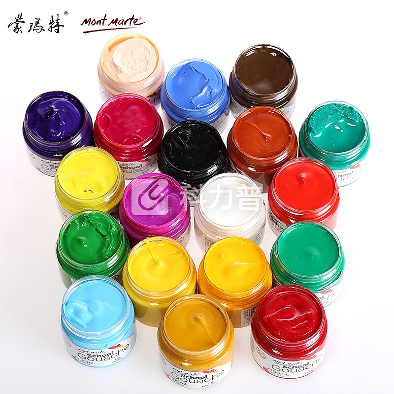 澳洲蒙玛特 Mont Marte 100ML水粉颜料 浓缩学生广告画颜料 普蓝 PGU0128