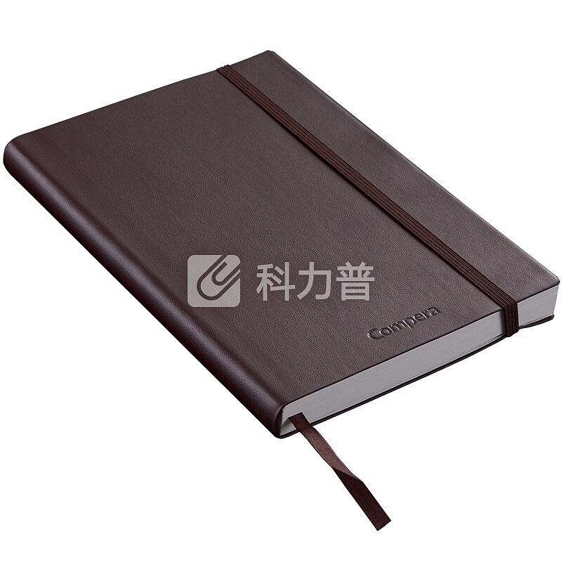 齐心(COMIX)154页B5商务皮面笔记本/记事本/日记本 Compera精英系列 棕色 办公文具 C8001