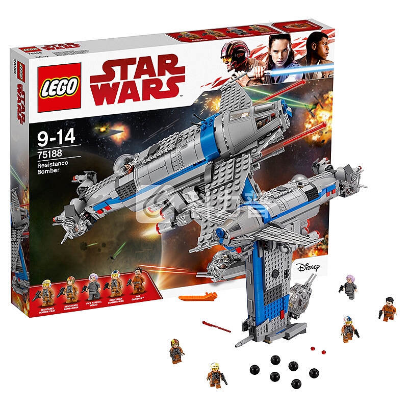 乐高(LEGO)积木 星球大战Star Wars抵抗组织轰炸机9-14岁 75188 儿童玩具 男孩女孩生日礼物