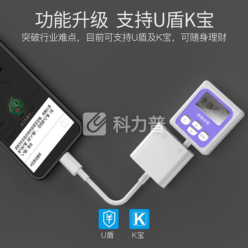 爱魔 苹果耳机转接头 适用iPhoneXSmax/XR/8/7Plus通话听歌充电线控U盾K宝六合一音频转化器 【升级款80Y】