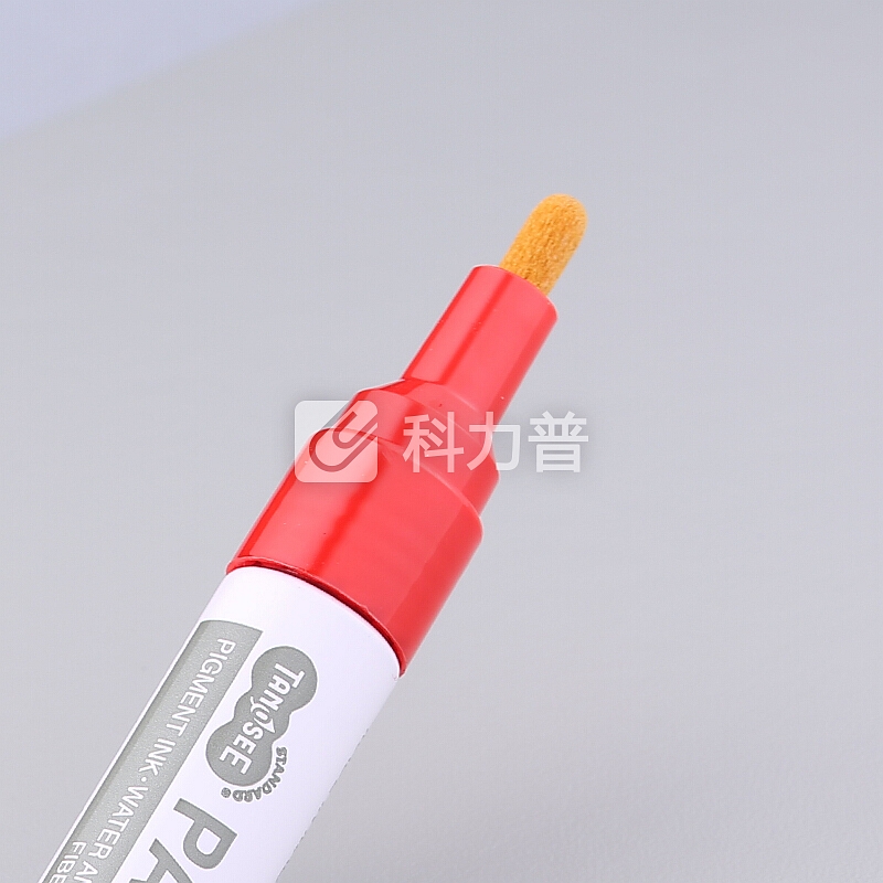 日本TANOSEE办公学生油漆笔记号笔标记 红色 1支装TS-PM400-R