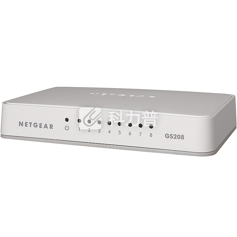 美国网件(NETGEAR)GS208 8口千兆非网管交换机 SOHO办公小型家用宿舍网络分线器以太网交换机