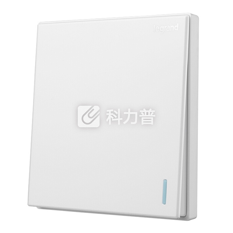 罗格朗 LEGRAND 开关插座面板 仕典玉兰白单开单控带荧光开关