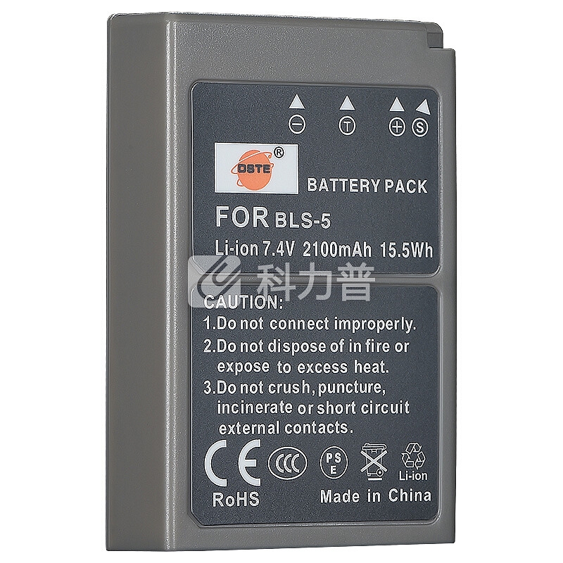 蒂森特(dste)奥林巴斯 BLS-5 E-PL6 E-PL7 E-P1 E-400 E-410 E-M10 E-PL2 相机电池 备电