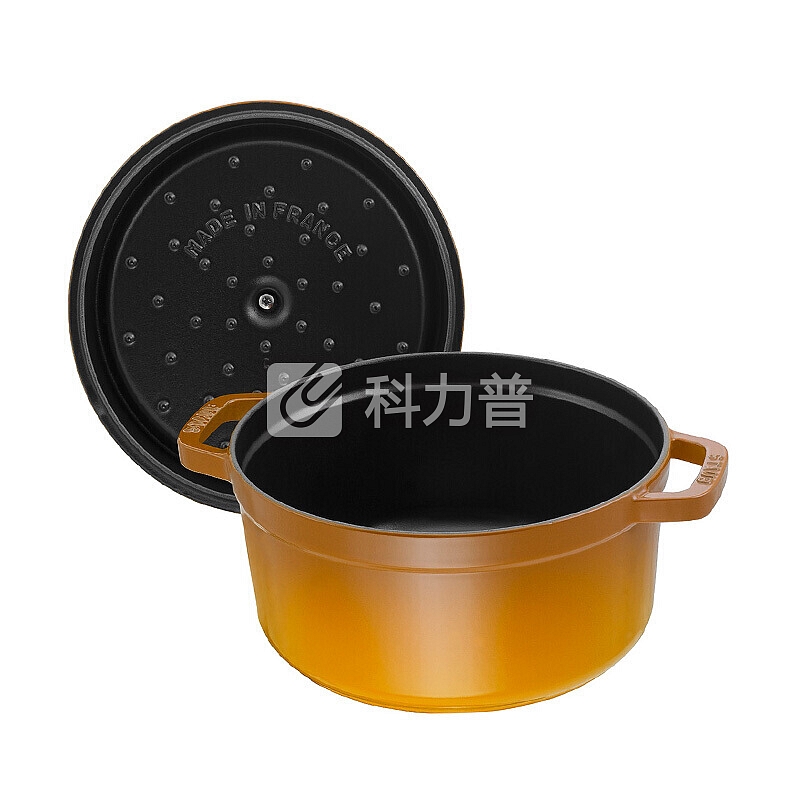 Staub 珐琅铸铁锅 搪瓷汤锅铸铁炖锅 26cm 芥末黄 法国进口