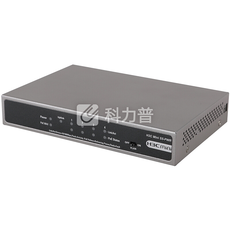 华三(H3C)Mini S5-PWR 5口百兆非网管POE交换机