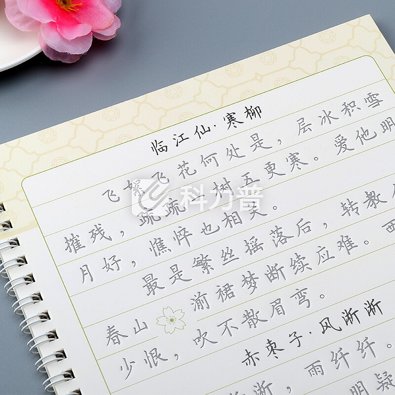 品轩阁 簪花小楷成人练字帖 4本 男生女生硬笔钢笔凹槽练字本