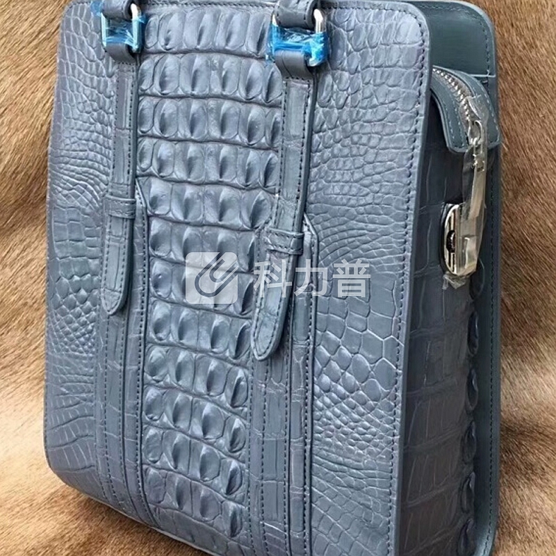 尊皇船长意大利品牌轻奢高端精品 小ck女包男包单肩包真皮商务公文包竖款男士包包休闲潮鳄鱼皮包手提包袋 灰色