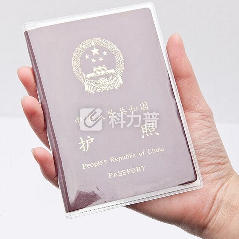 梧桐安安 旅行护照防水套防磨损套 防溅水护照包 证件保护套护照夹 透明磨砂两个装