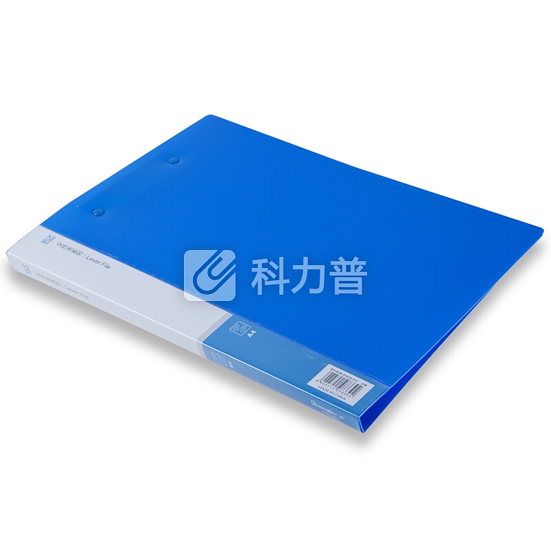 广博(GuangBo)PP双强力A4文件夹板/资料夹/档案夹/办公用品 蓝A2082