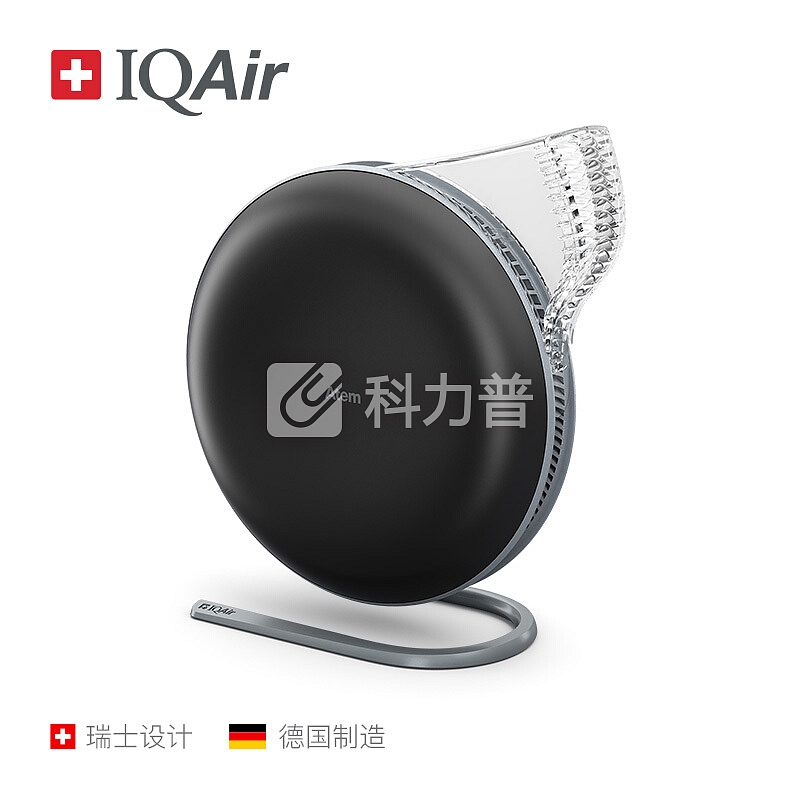 IQAir Atem 个人空气净化器 原装进口 桌面型 APP智能控制 除PM2.5办公室除二手烟 黑色
