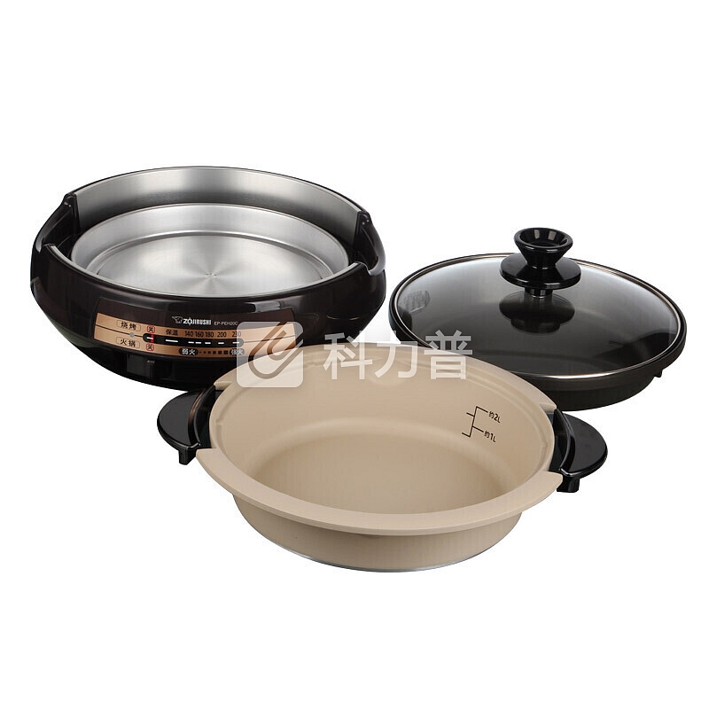 象印 ZOJIRUSHI 象印（ZO JIRUSHI）不锈钢多功能电火锅烧烤火锅两用电锅料理锅 EP-PEH20C-TA