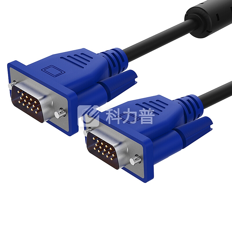 【2件套】毕亚兹 HDMI转VGA线转换器带音频口+高清VGA线 1.5米 笔记本/小米盒子机顶盒连接投影仪 ZH10PC+XL2