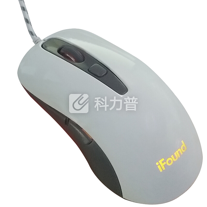 方正(iFound) F663鼠标 有线游戏鼠标 笔记本台式鼠标有线光电鼠标 白色