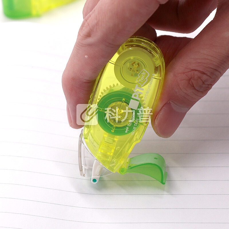 日本蜻蜓(Tombow)卷轴双面胶带 点胶修正带式DIY手账豆豆贴纸胶 PN-EKC60 浅绿色 原装进口