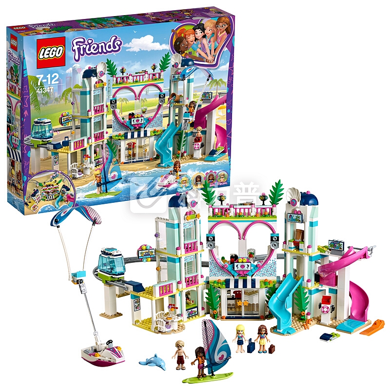 乐高(LEGO)积木 好朋友Friends心湖城度假区7-12岁 41347 儿童玩具 女孩生日礼物