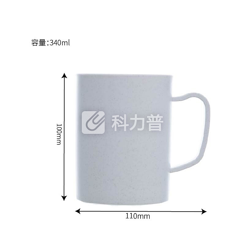 禧天龙citylong 小麦漱口杯子 抗菌情侣牙刷杯刷牙杯儿童洗漱杯塑料牙缸白色 B-8510