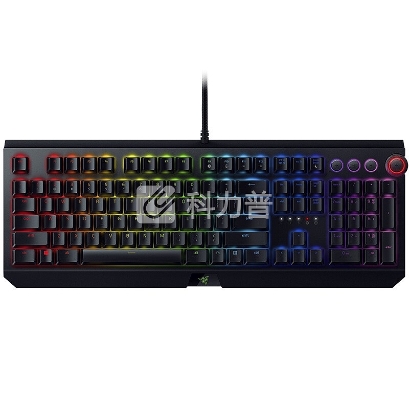 雷蛇(Razer)黑寡妇蜘蛛精英版RGB背光游戏机械键盘迅游7天加速卡套装 黑色(雷蛇键盘) 黑色-绿轴