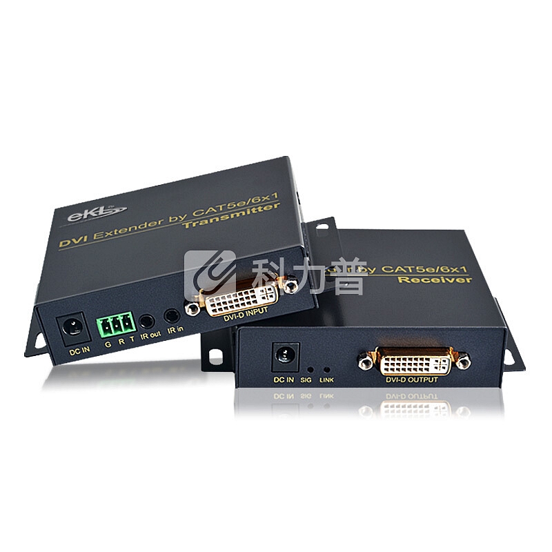 eKL DE70 DVI延长器70米 单网线dvi信号放大器转RJ45传输器