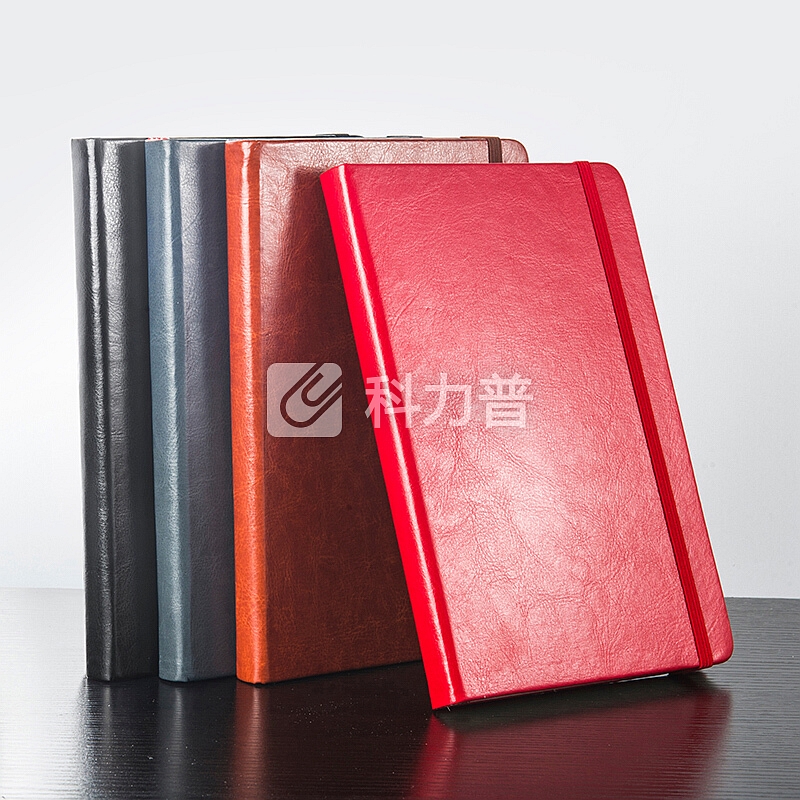 金隆兴(Glosen)时尚简约笔记本子 创意商务记事本办公文具加厚皮面本学生日记本会议记录本子 8268 黑色
