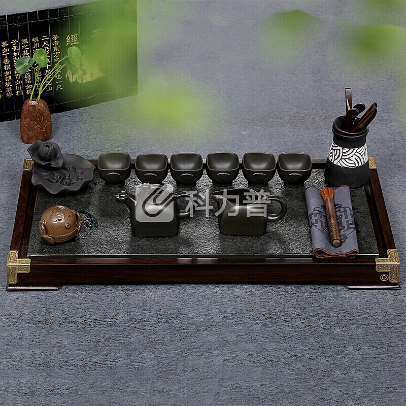 【全场五折】功夫茶具套装 盛唐秋月紫砂 乌茶盘茶壶茶杯茶道自动整套 盛唐秋月紫砂