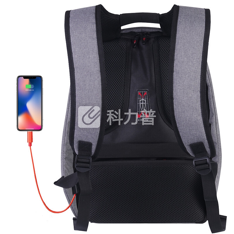 维多利亚旅行者(VICTORIATOURIST)双肩包商务笔记本电脑包15.6英寸防盗双肩背包男书包G1006灰色