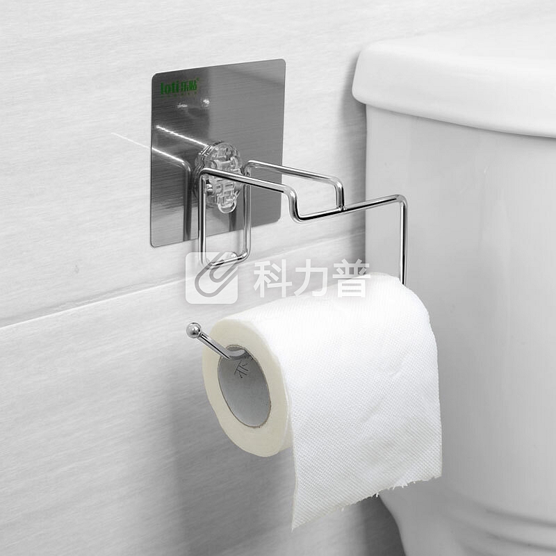乐贴 LOTI 乐贴浴室不锈钢免打孔纸巾架厕所纸巾盒卫生间壁挂式卷纸架酒店洗手间强力无痕厕纸架厨房卫生纸架无盖短款