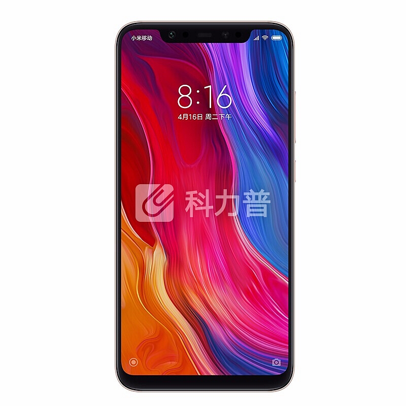 小米8 全面屏游戏智能手机白色 全网通4G 双卡双待 金色 6+64