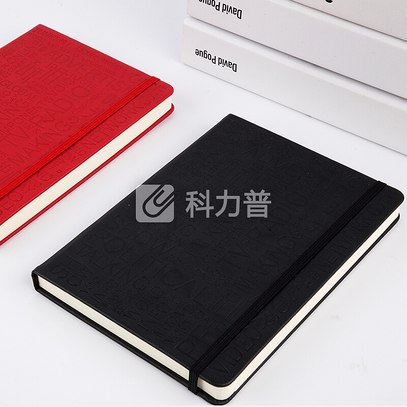 广博(GuangBo)120张25k皮面笔记本子/阅读记事本/学生用品 黑色GBP0545