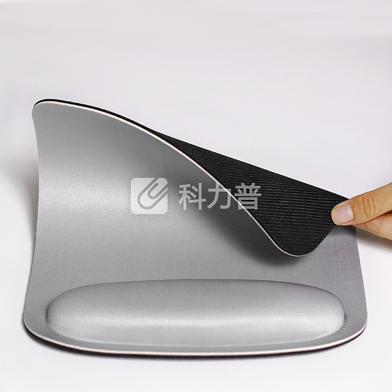 宜适酷(EXCO)石英灰舒适商务记忆棉鼠标垫 护腕 超大号 加厚办公游戏垫 京东自营 BAS1806-01