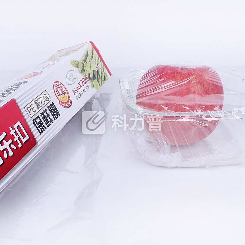 乐扣乐扣 LOCK&LOCK 乐扣乐扣 PE生鲜水果用一次性保鲜膜 厨房家用保鲜薄膜 LBM102+LBM102(两盒装)30cm*20M