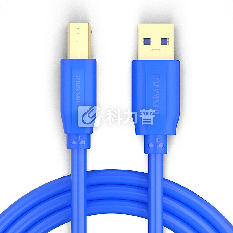 山泽(SAMZHE)USB打印机线 usb3.0方口打印高速数据线 A公对B公 AM/BM 方口移动硬盘盒数据线 1.5米 UK-815