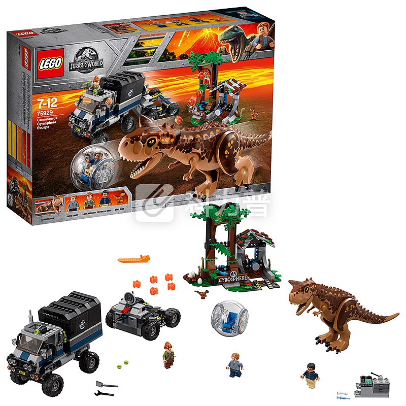 乐高(LEGO)积木 侏罗纪世界Jurassic World食肉牛龙回旋舱大逃生7-12岁 75929 儿童玩具 男孩女孩生日礼物