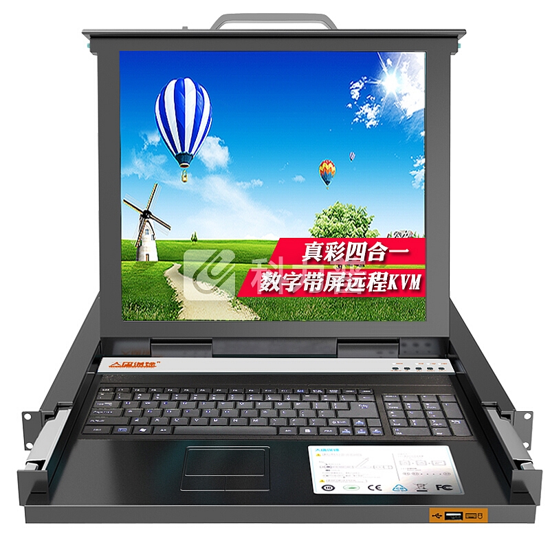 大唐保镖 KVM切换器高清数字双通道RJ45 2路输入IP远程32路输出数字高清宽屏kvm HL-8032P