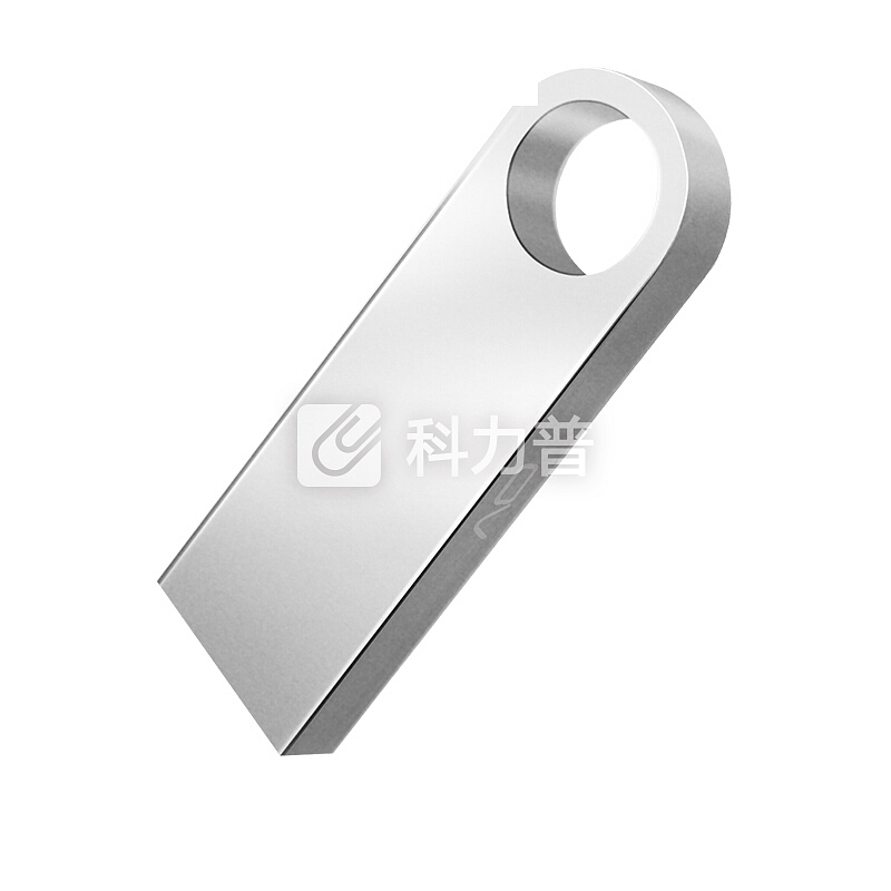 OV 32GB USB2.0 U盘 U-O 银色 金属耐用 简约时尚