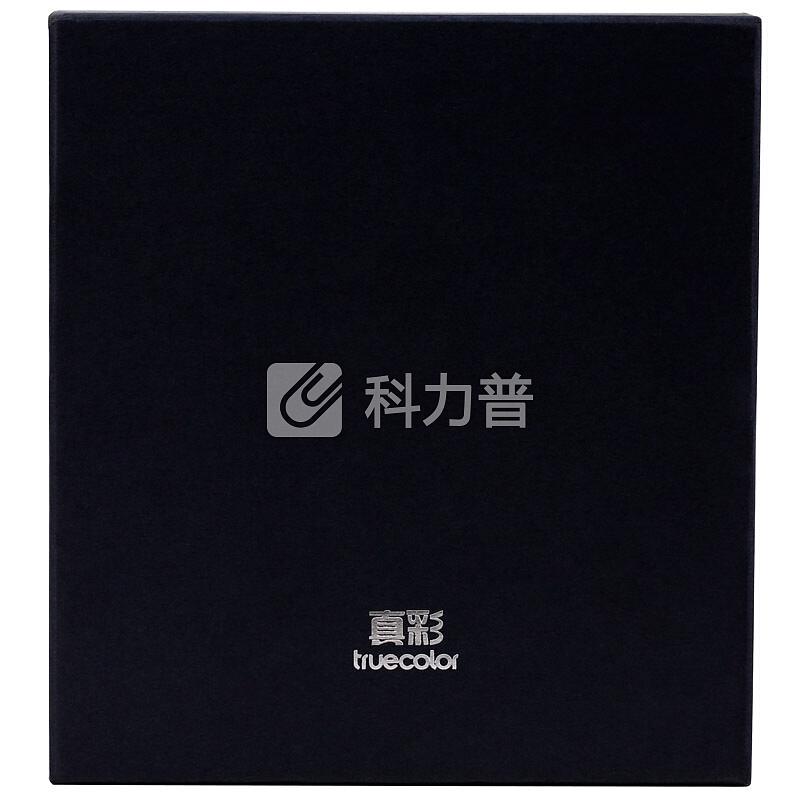 真彩(TRUECOLOR)120张A5商务皮面笔记本子/记事本/日记本/软抄本/赠钢笔+笔夹+笔袋/礼盒套黑/9208
