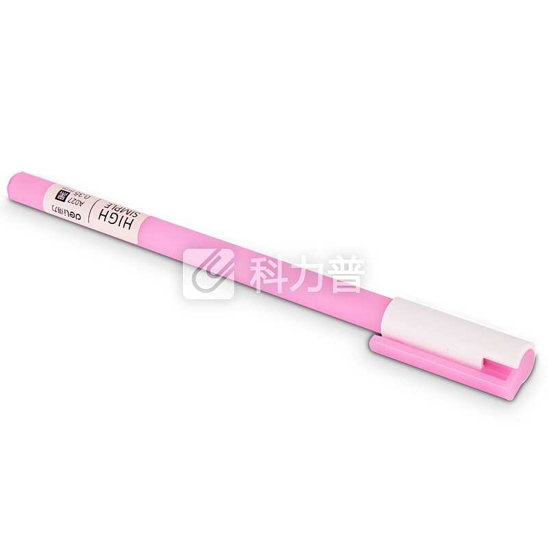 得力(deli)0.35mm全针管黑色中性笔 学生水笔签字笔 12支/盒A027