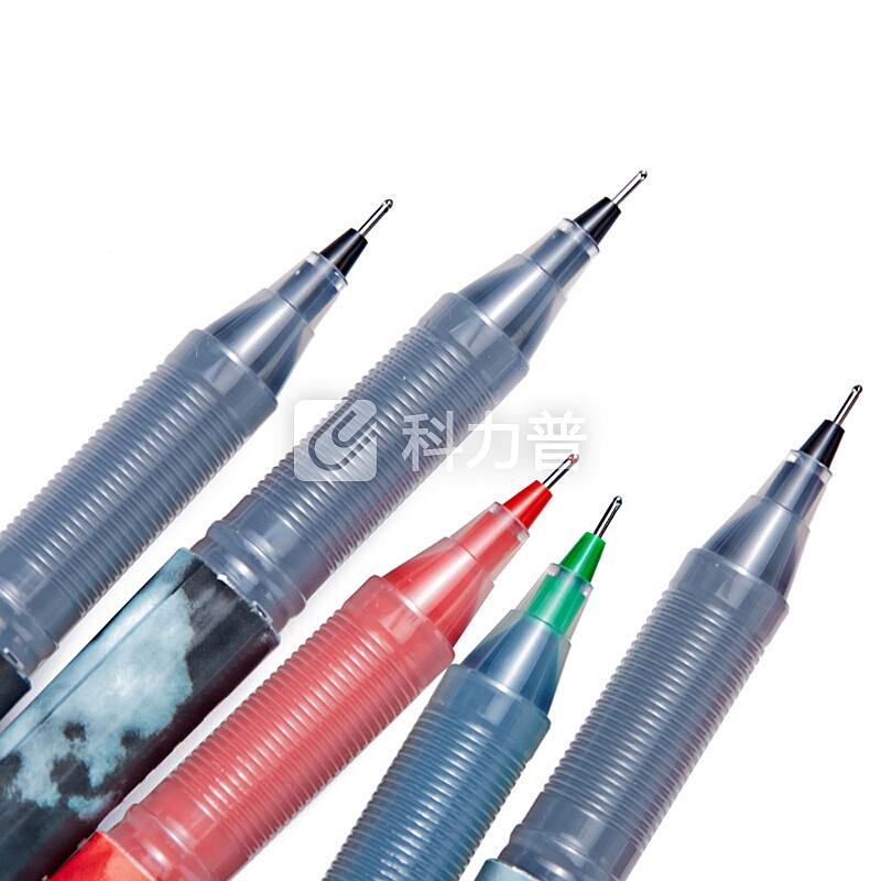 日本百乐(PILOT)BL-P50/P500中性笔0.5mm顺滑针嘴水笔财务考试专用黑色 5支装