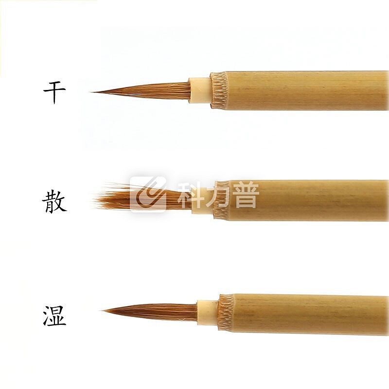 【善琏湖笔】双羊狼毫勾线描线毛笔大中小狼圭山水国画工笔勾勒文房四宝 狼圭 大号 单支装