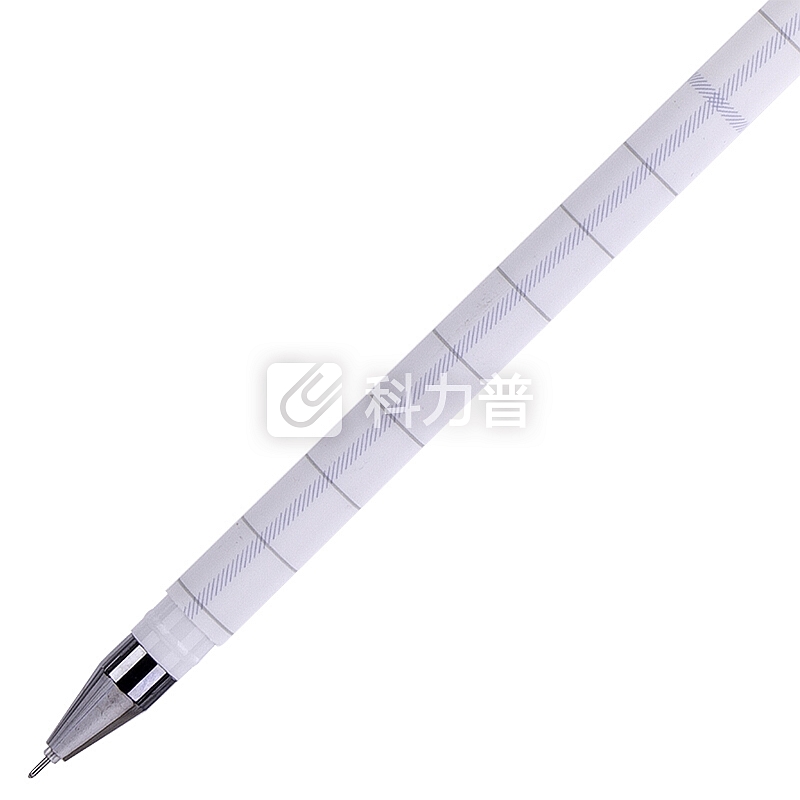 得力(deli)方寸格0.38mm黑色学生中性笔 全针管12支/盒