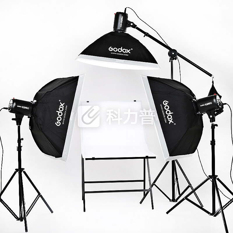 神牛 神牛（Godox）E250 摄影棚小型摄影闪光灯套装 250w三灯套装 补光灯摄影柔光箱 三灯套装（小商品拍摄）