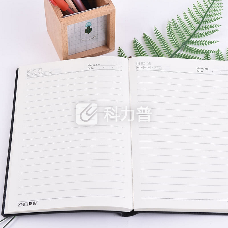 正彩(ZNCI)A5软面抄系列记事本/商务办公用品笔记本文具/会议记录本/日记本子136页 4317-A5黑色