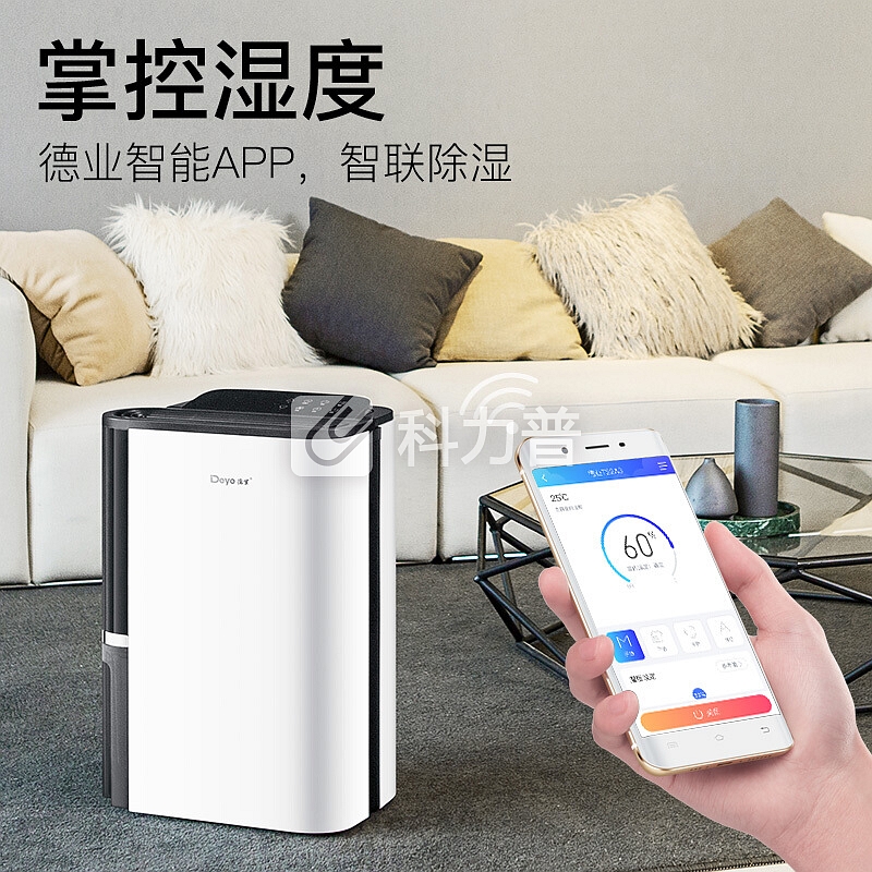 德业 Deye 德业（Deye）除湿机/抽湿机 除湿量22升/天 静音41分贝家用地下室干衣除湿器DYD-T22A3