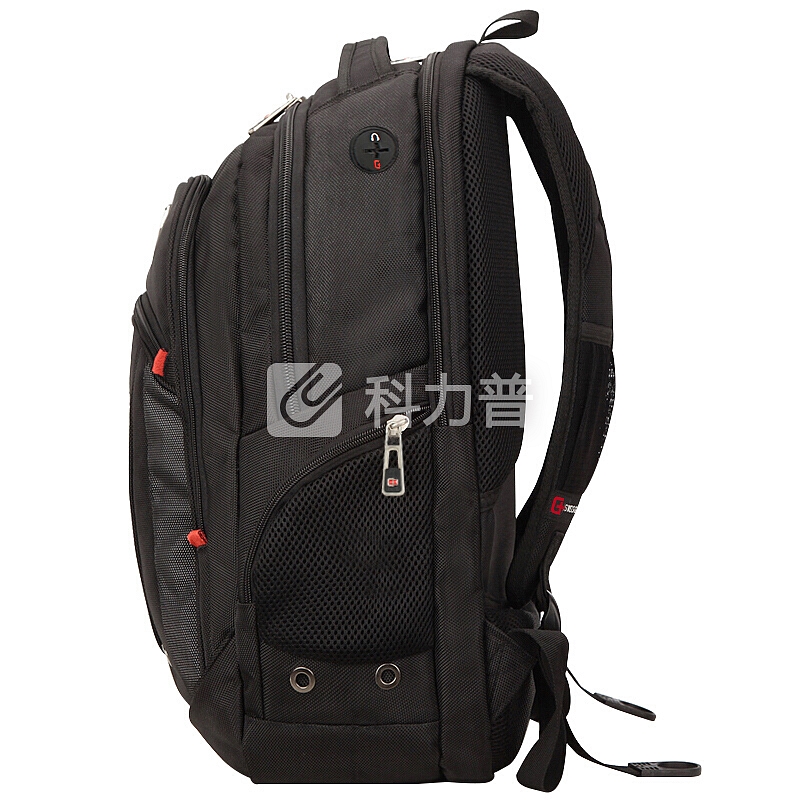 SVVISSGEM 双肩包书包 防水商务笔记本电脑包15.6英寸 大容量双肩背包男 SA-9360III黑色