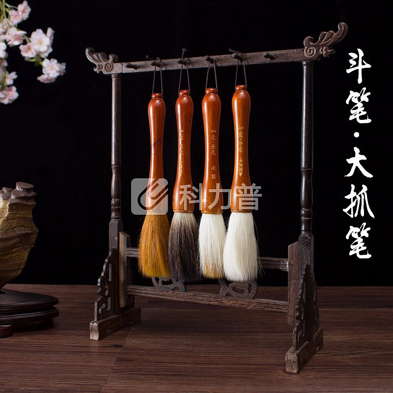 张小凤善琏湖笔斗笔 大号福字毛笔 兼毫狼毫羊毫熊毫獾毫提笔抓笔 对联斗方书法国画毛笔文房四宝 单支 如意兼毫斗笔