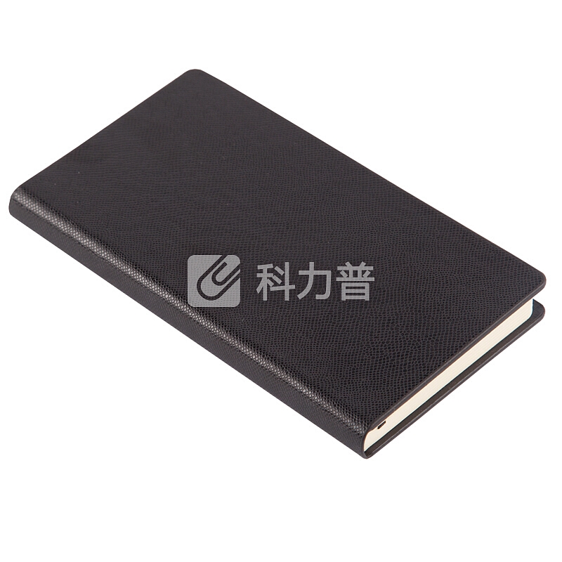 广博(GuangBo)25K120张简约硬挺商务皮面记事本子/文具笔记本 黑色GBP25733