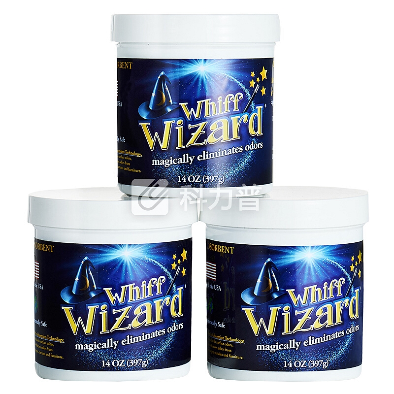 Whiff Wizard Whiff Wizard 美国原装进口空气净化剂清除剂新车新房厨房卫生间除甲醛除异味 单个装397克