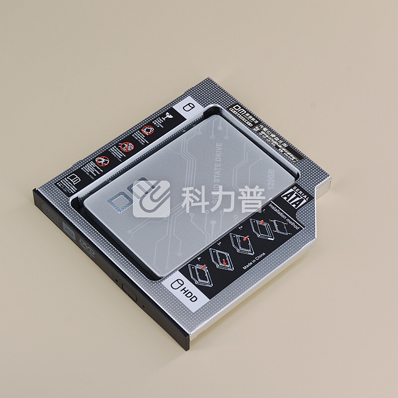 大迈(DM) 笔记本光驱位硬盘托架 SATA硬盘支架盒 适用于SSD固态硬盘 DW127S通用款 厚度 12.7mm
