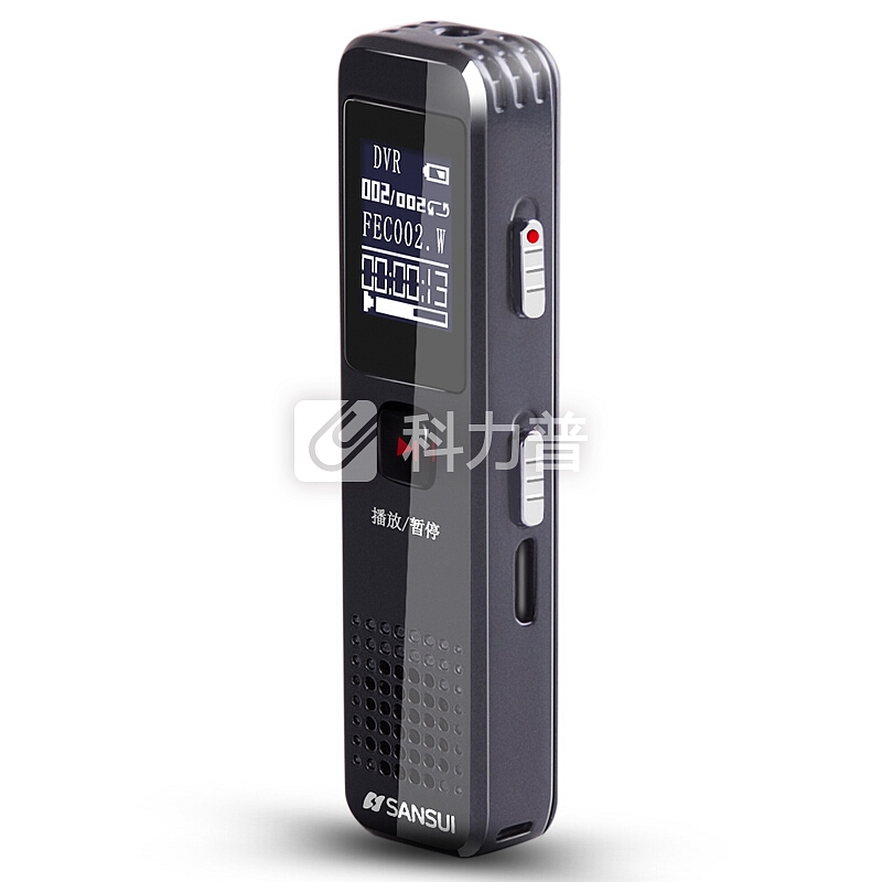 山水(SANSUI)录音笔 H-609 8G 微型迷你 学生会议取证 隐藏便携式 录音MP3播放 黑色