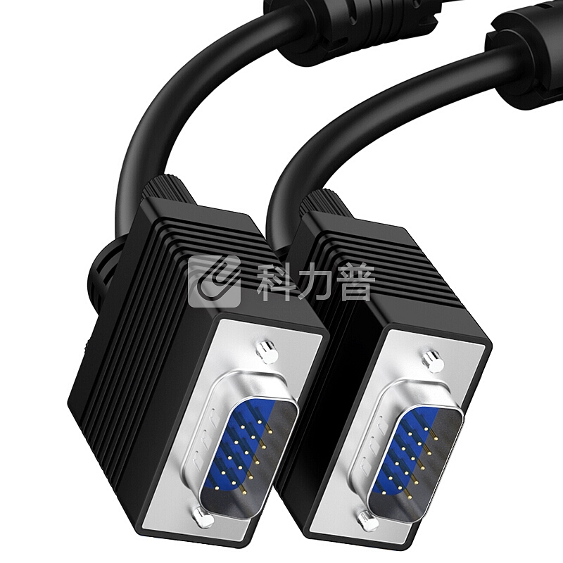 毕亚兹 工程级VGA线 高清3米 vga3+6 投影仪线电脑显示器连接线 笔记本显示器视频线延长线 针/针 XL3-黑